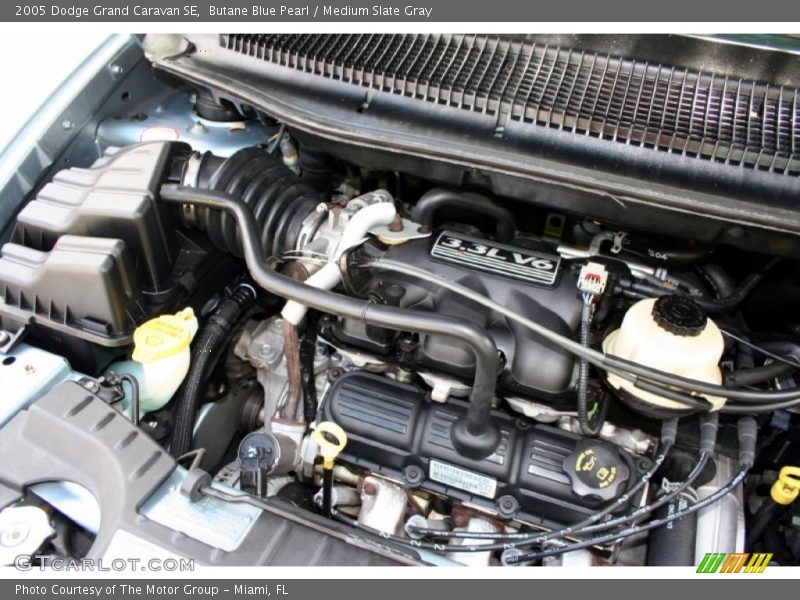 Butane Blue Pearl / Medium Slate Gray 2005 Dodge Grand Caravan SE
