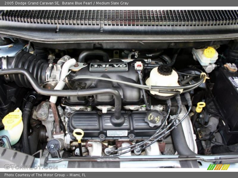Butane Blue Pearl / Medium Slate Gray 2005 Dodge Grand Caravan SE