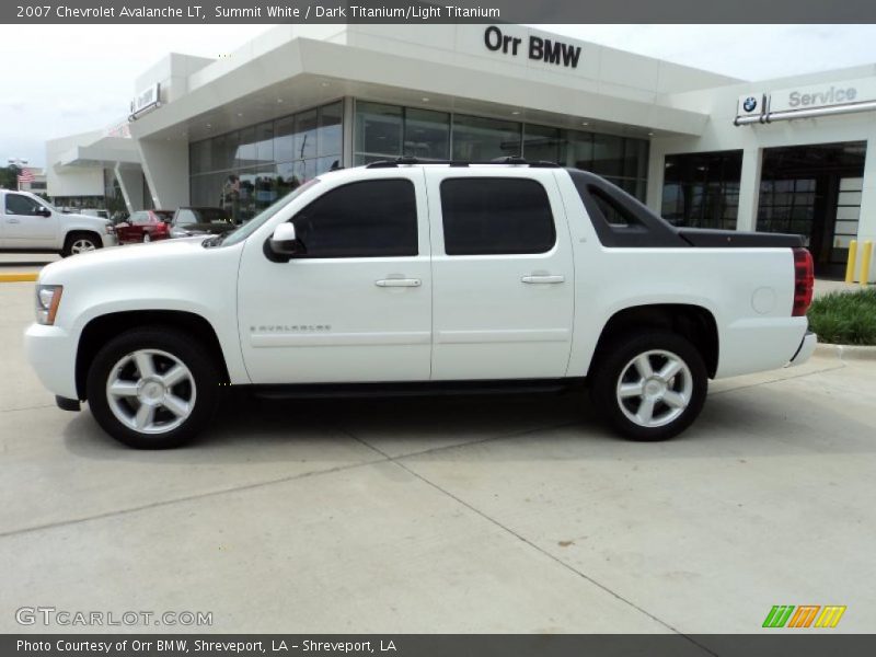 Summit White / Dark Titanium/Light Titanium 2007 Chevrolet Avalanche LT