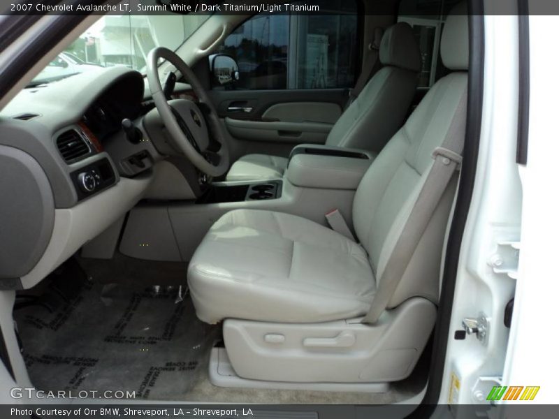 Summit White / Dark Titanium/Light Titanium 2007 Chevrolet Avalanche LT