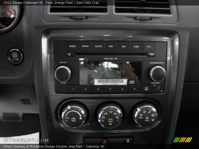 Toxic Orange Pearl / Dark Slate Gray 2011 Dodge Challenger SE