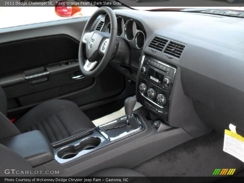 Toxic Orange Pearl / Dark Slate Gray 2011 Dodge Challenger SE