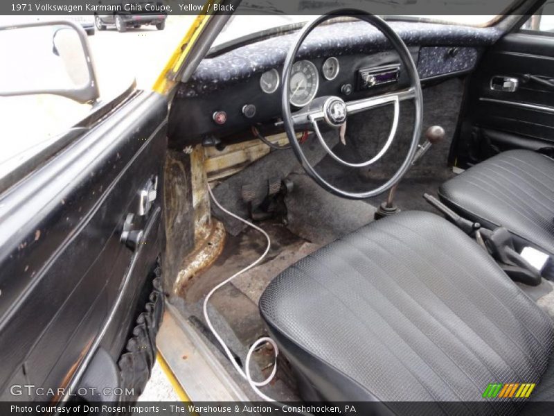  1971 Karmann Ghia Coupe Black Interior