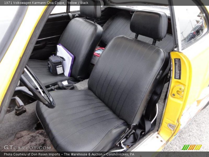 1971 Karmann Ghia Coupe Black Interior