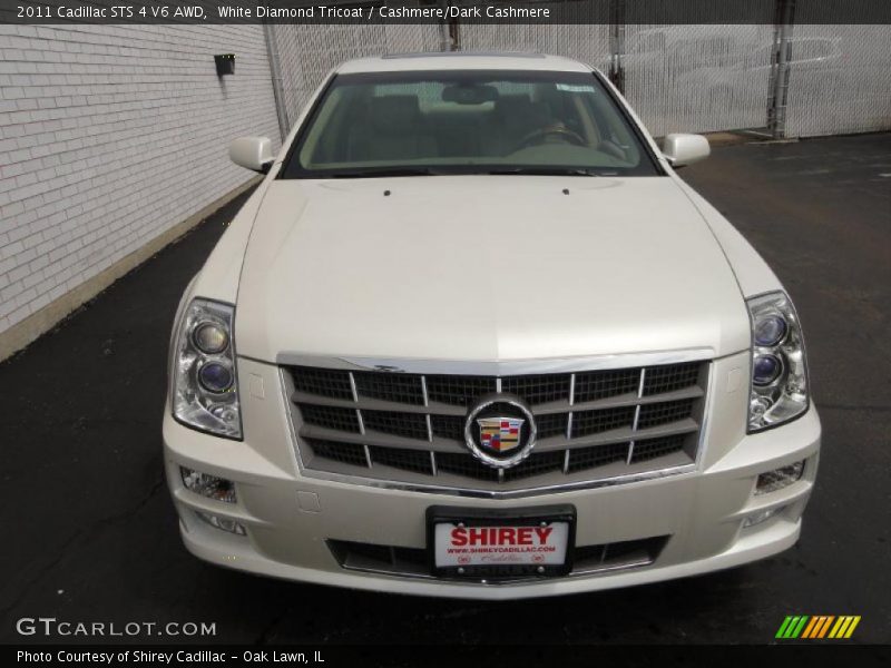 White Diamond Tricoat / Cashmere/Dark Cashmere 2011 Cadillac STS 4 V6 AWD