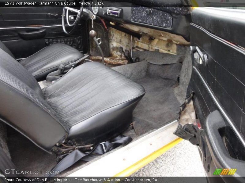  1971 Karmann Ghia Coupe Black Interior