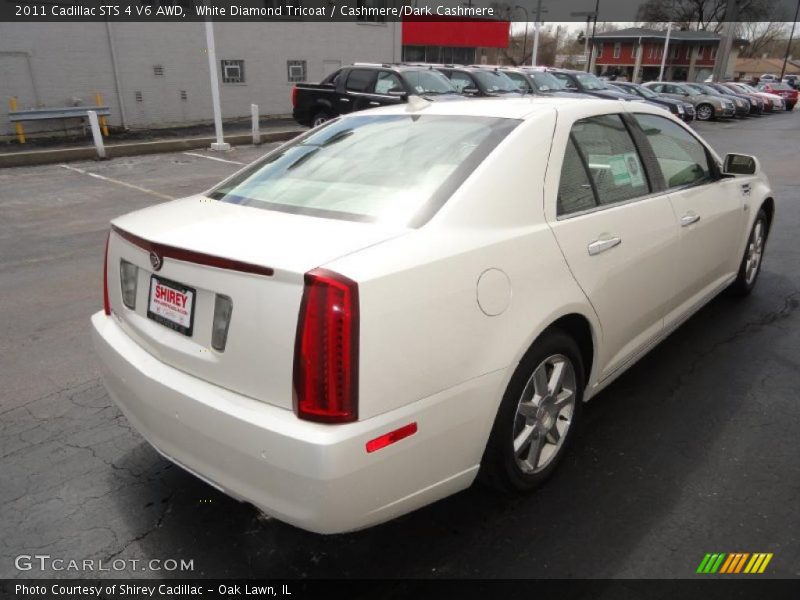 White Diamond Tricoat / Cashmere/Dark Cashmere 2011 Cadillac STS 4 V6 AWD