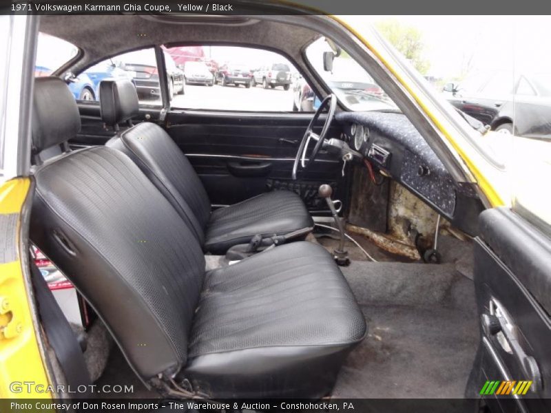  1971 Karmann Ghia Coupe Black Interior