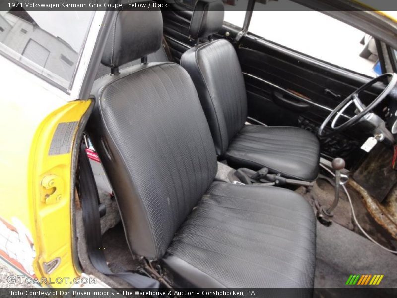  1971 Karmann Ghia Coupe Black Interior
