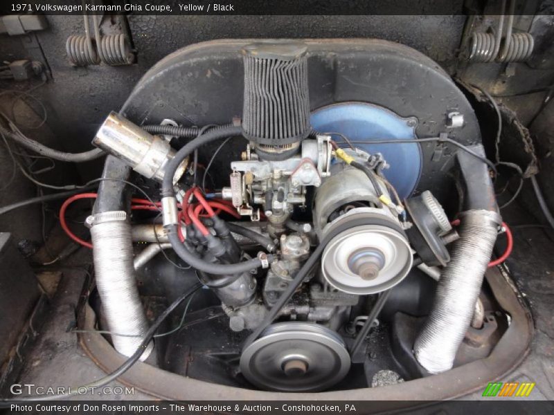  1971 Karmann Ghia Coupe Engine - 1.6 Liter Air-Cooled Flat 4 Cylinder