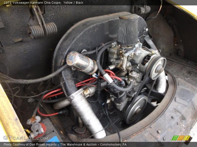  1971 Karmann Ghia Coupe Engine - 1.6 Liter Air-Cooled Flat 4 Cylinder