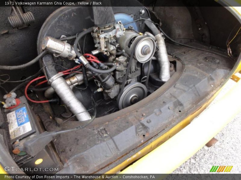  1971 Karmann Ghia Coupe Engine - 1.6 Liter Air-Cooled Flat 4 Cylinder