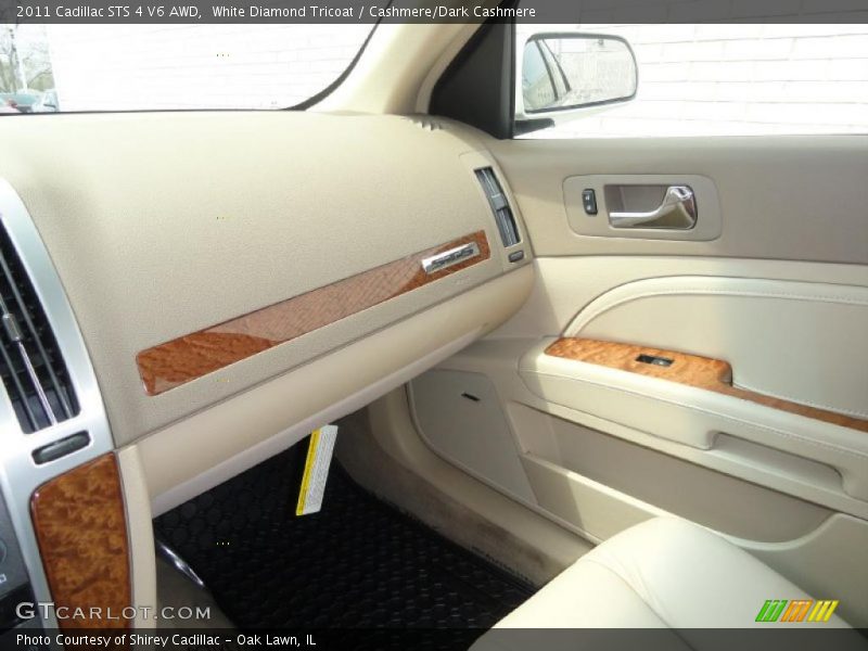 White Diamond Tricoat / Cashmere/Dark Cashmere 2011 Cadillac STS 4 V6 AWD