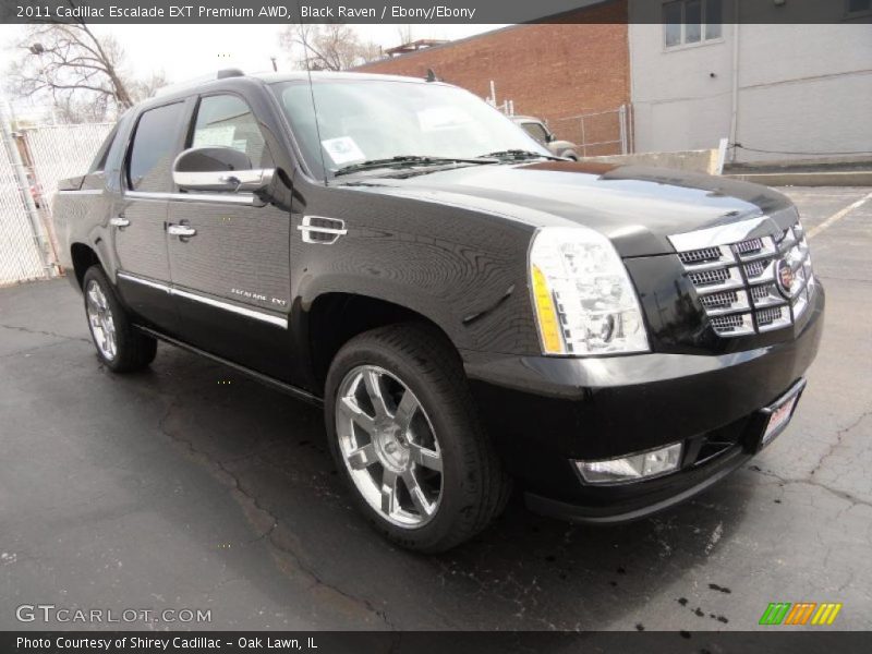 Black Raven / Ebony/Ebony 2011 Cadillac Escalade EXT Premium AWD