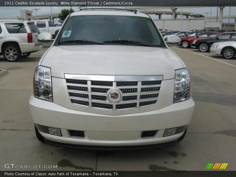 White Diamond Tricoat / Cashmere/Cocoa 2011 Cadillac Escalade Luxury