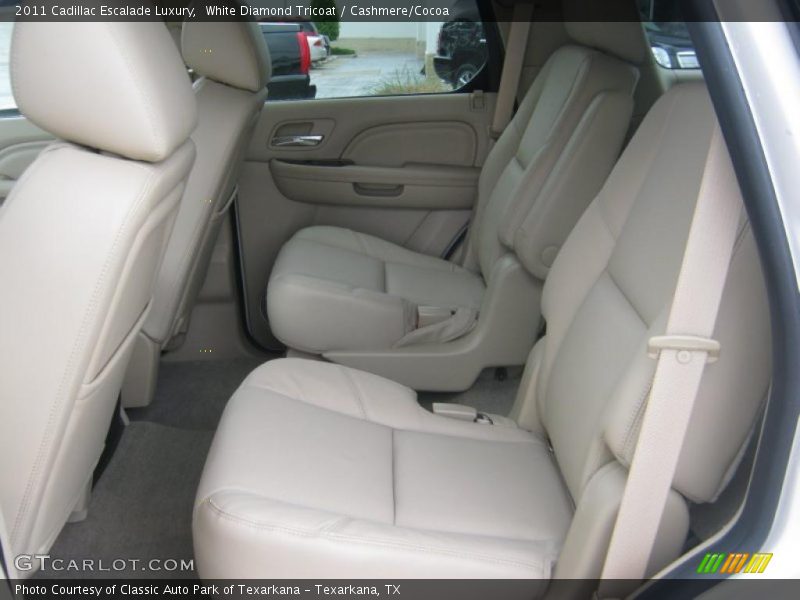 White Diamond Tricoat / Cashmere/Cocoa 2011 Cadillac Escalade Luxury