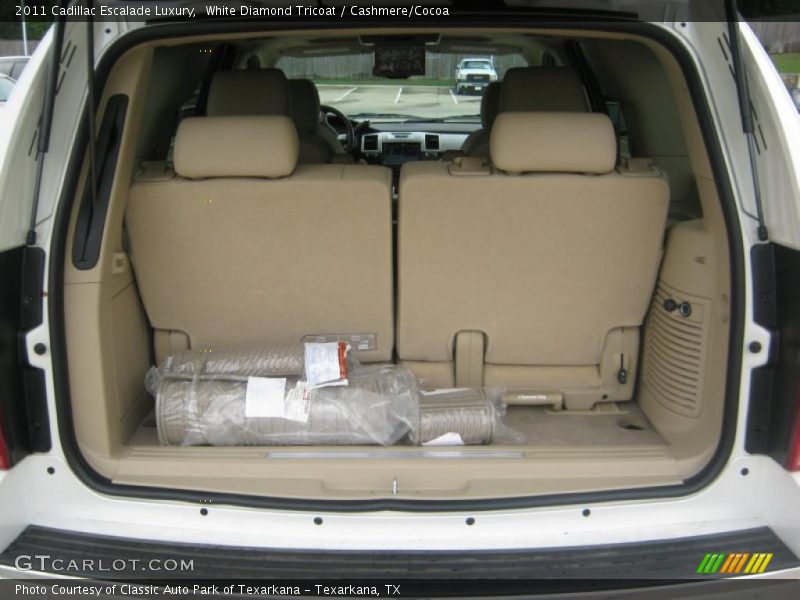White Diamond Tricoat / Cashmere/Cocoa 2011 Cadillac Escalade Luxury