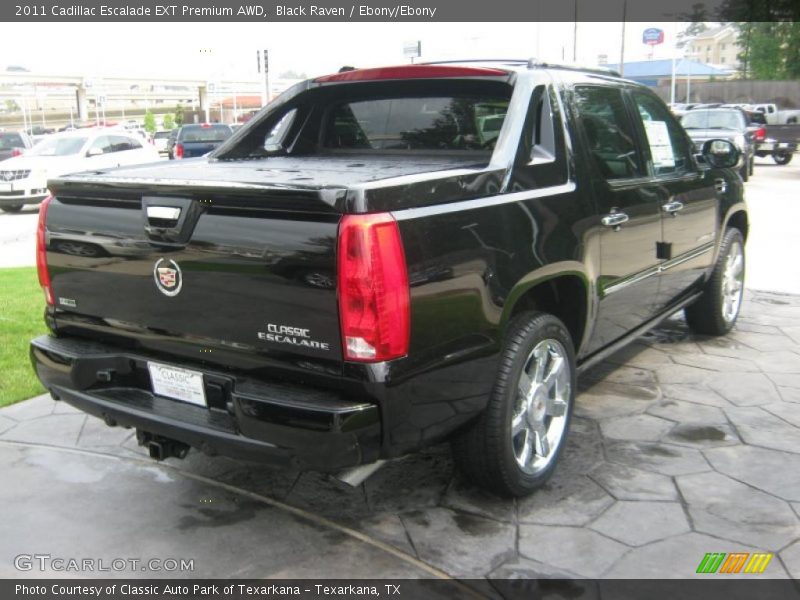 Black Raven / Ebony/Ebony 2011 Cadillac Escalade EXT Premium AWD