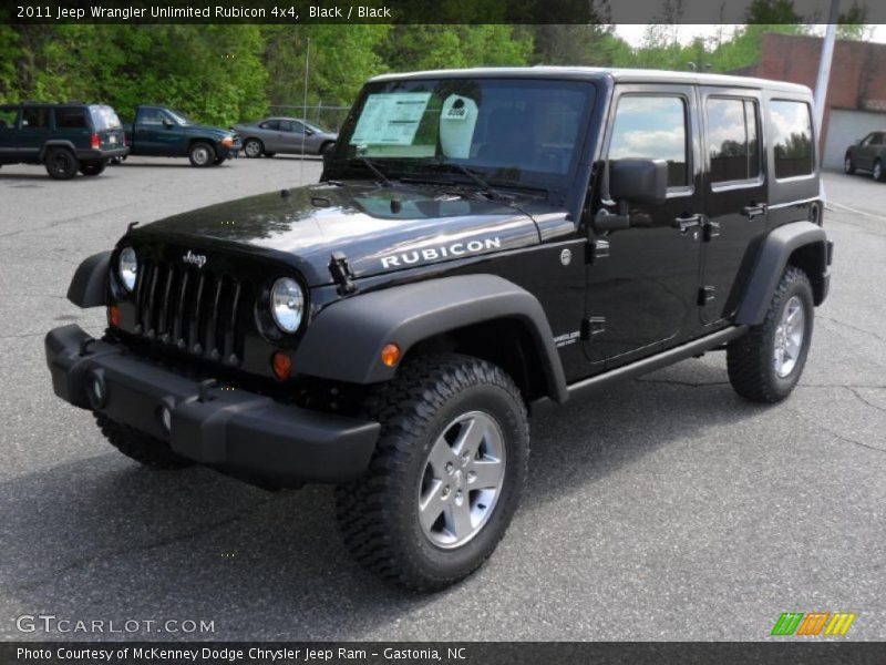 Black / Black 2011 Jeep Wrangler Unlimited Rubicon 4x4