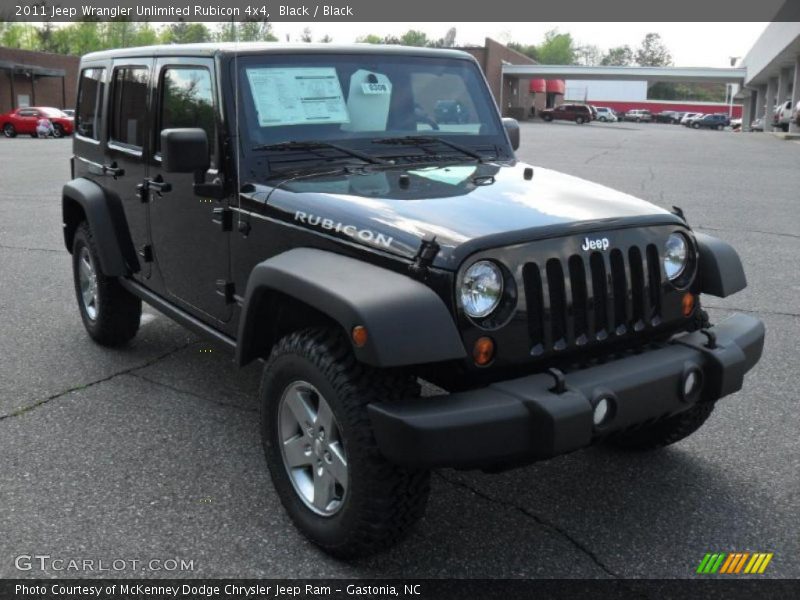 Black / Black 2011 Jeep Wrangler Unlimited Rubicon 4x4