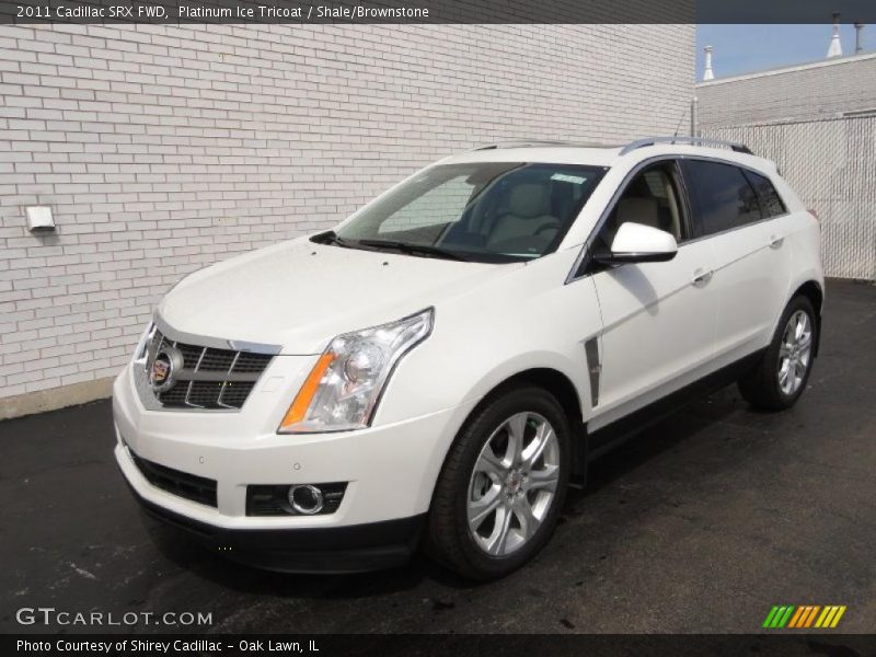 Platinum Ice Tricoat / Shale/Brownstone 2011 Cadillac SRX FWD