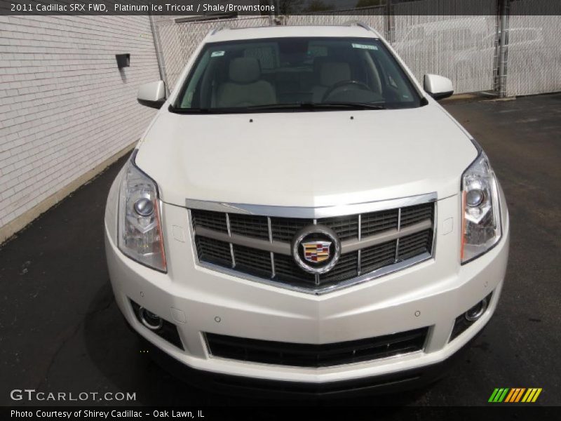 Platinum Ice Tricoat / Shale/Brownstone 2011 Cadillac SRX FWD