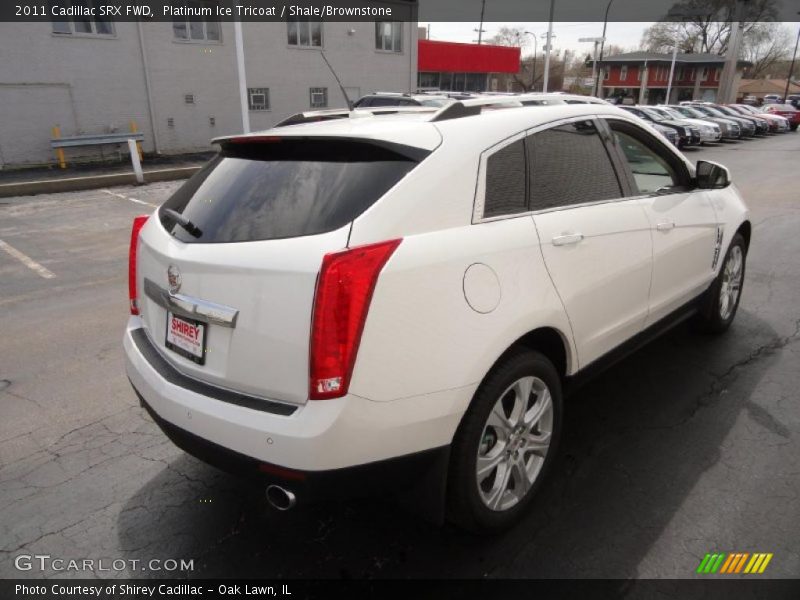 Platinum Ice Tricoat / Shale/Brownstone 2011 Cadillac SRX FWD