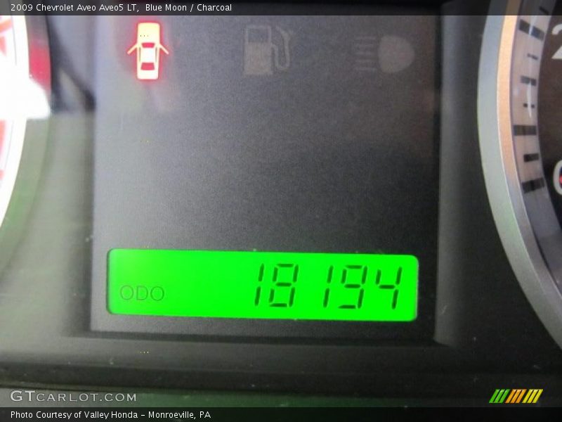 Blue Moon / Charcoal 2009 Chevrolet Aveo Aveo5 LT