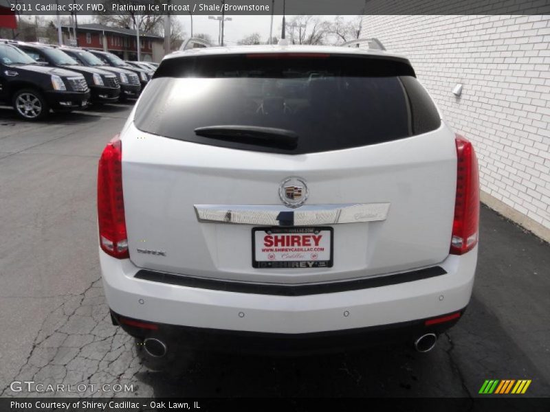 Platinum Ice Tricoat / Shale/Brownstone 2011 Cadillac SRX FWD