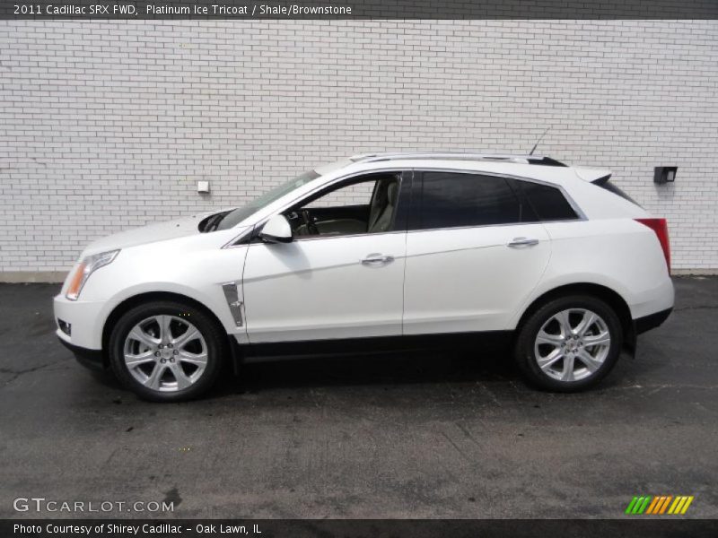 Platinum Ice Tricoat / Shale/Brownstone 2011 Cadillac SRX FWD