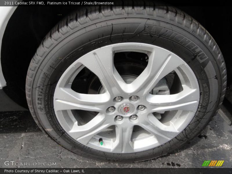Platinum Ice Tricoat / Shale/Brownstone 2011 Cadillac SRX FWD