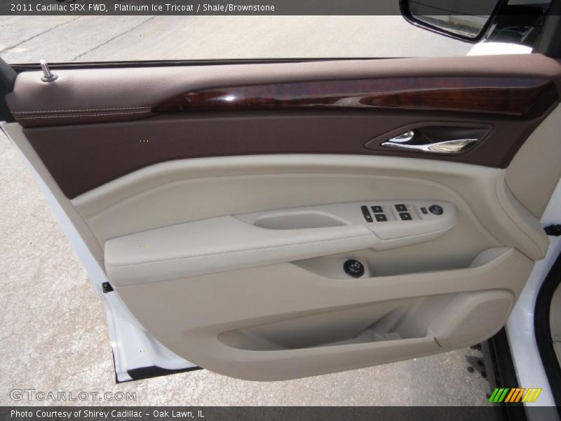 Platinum Ice Tricoat / Shale/Brownstone 2011 Cadillac SRX FWD