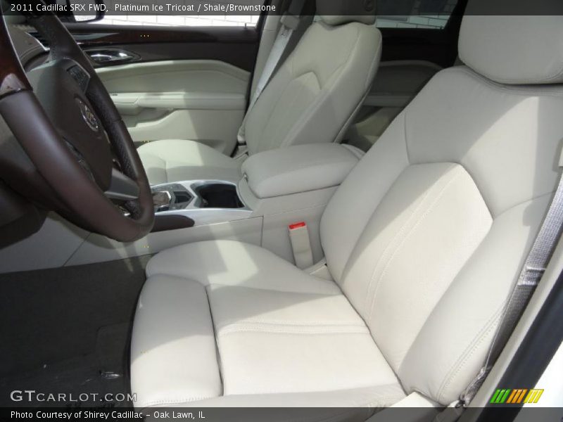 Platinum Ice Tricoat / Shale/Brownstone 2011 Cadillac SRX FWD
