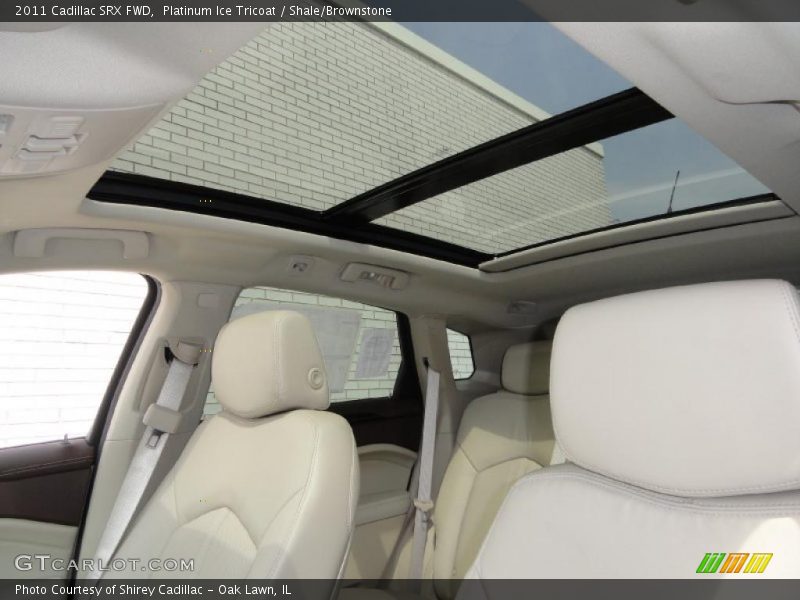 Platinum Ice Tricoat / Shale/Brownstone 2011 Cadillac SRX FWD