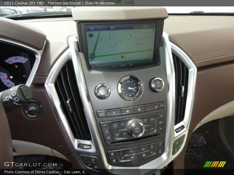 Platinum Ice Tricoat / Shale/Brownstone 2011 Cadillac SRX FWD