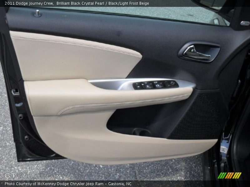 Brilliant Black Crystal Pearl / Black/Light Frost Beige 2011 Dodge Journey Crew