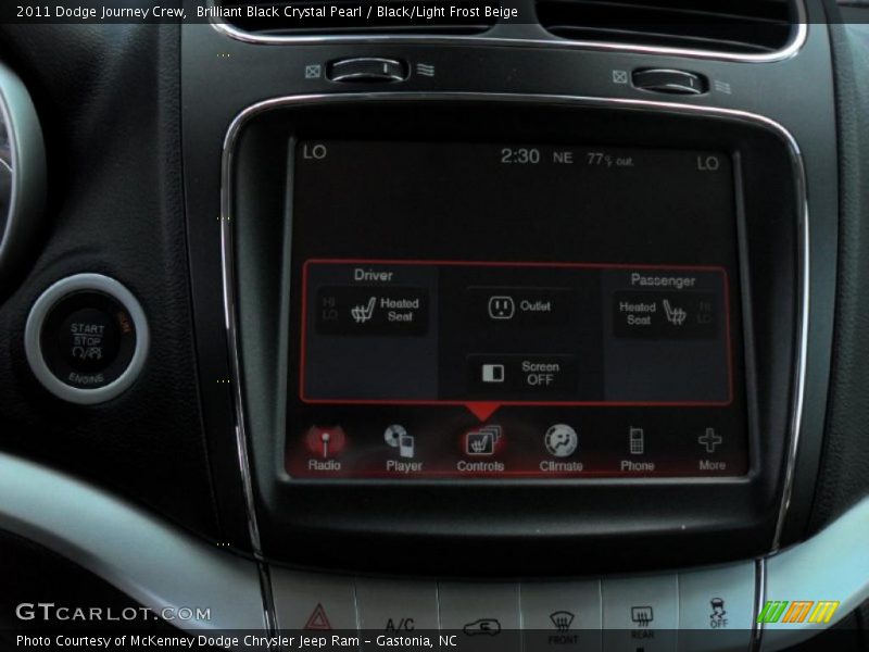 Brilliant Black Crystal Pearl / Black/Light Frost Beige 2011 Dodge Journey Crew