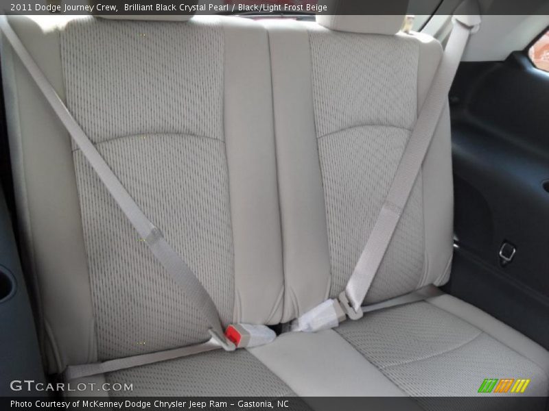 Brilliant Black Crystal Pearl / Black/Light Frost Beige 2011 Dodge Journey Crew