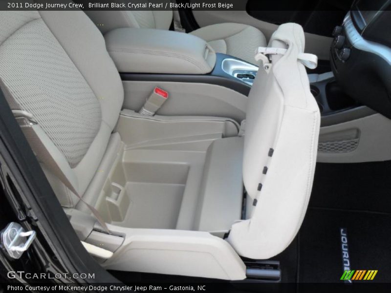 Brilliant Black Crystal Pearl / Black/Light Frost Beige 2011 Dodge Journey Crew