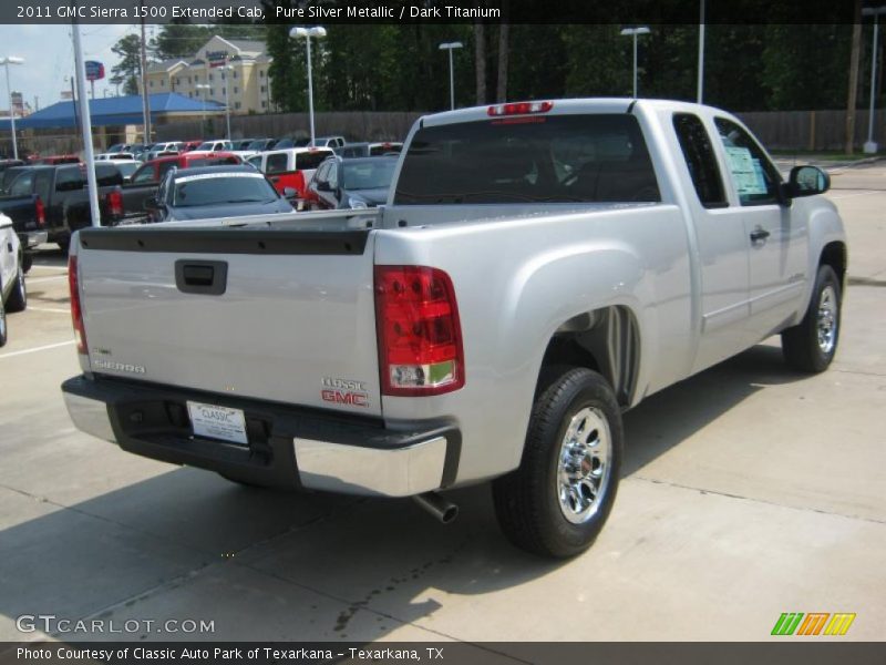 Pure Silver Metallic / Dark Titanium 2011 GMC Sierra 1500 Extended Cab