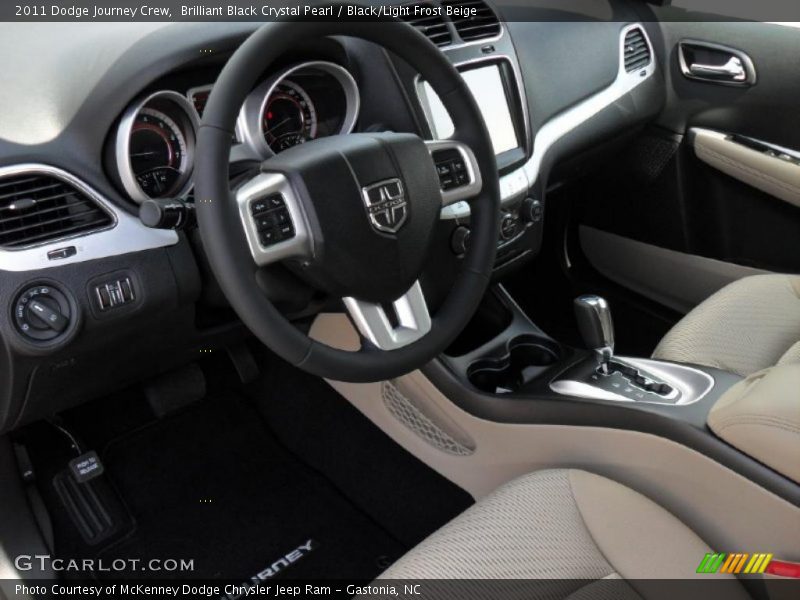 Black/Light Frost Beige Interior - 2011 Journey Crew 