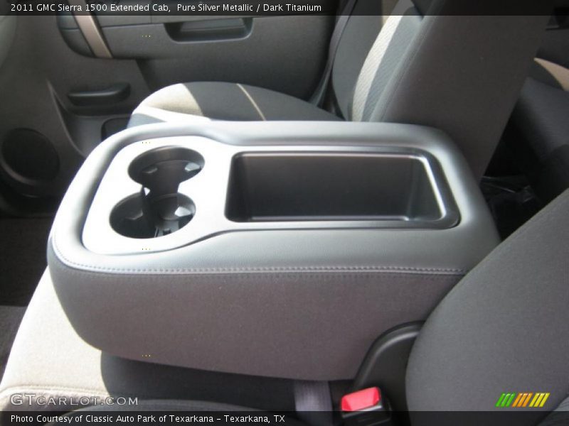 Pure Silver Metallic / Dark Titanium 2011 GMC Sierra 1500 Extended Cab