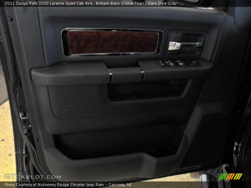 Brilliant Black Crystal Pearl / Dark Slate Gray 2011 Dodge Ram 1500 Laramie Quad Cab 4x4
