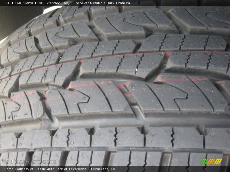 Pure Silver Metallic / Dark Titanium 2011 GMC Sierra 1500 Extended Cab