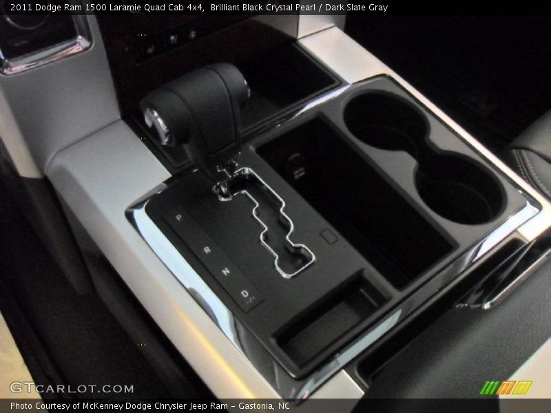 Brilliant Black Crystal Pearl / Dark Slate Gray 2011 Dodge Ram 1500 Laramie Quad Cab 4x4