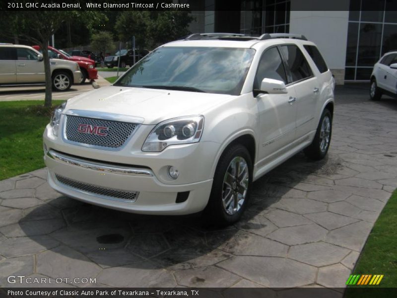 White Diamond Tintcoat / Cashmere 2011 GMC Acadia Denali