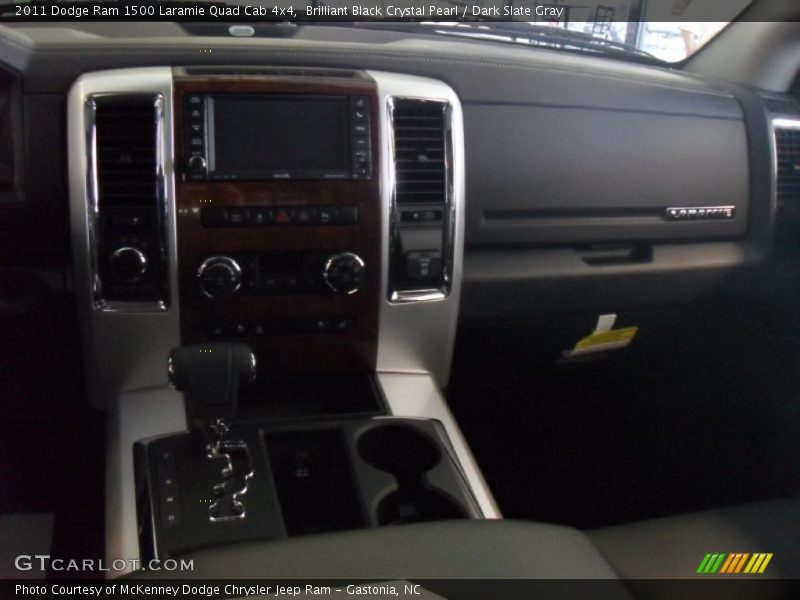 Brilliant Black Crystal Pearl / Dark Slate Gray 2011 Dodge Ram 1500 Laramie Quad Cab 4x4