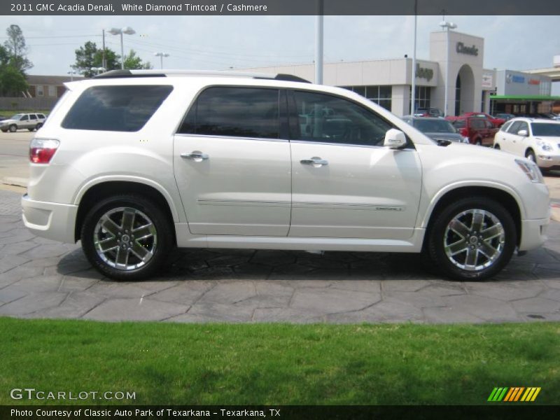 White Diamond Tintcoat / Cashmere 2011 GMC Acadia Denali
