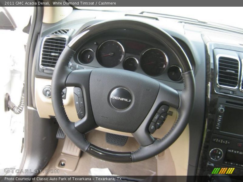 White Diamond Tintcoat / Cashmere 2011 GMC Acadia Denali