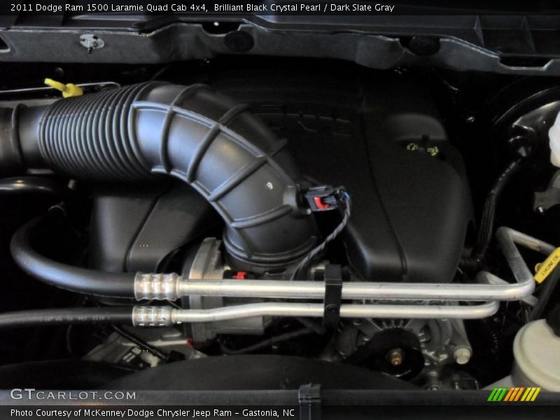 Brilliant Black Crystal Pearl / Dark Slate Gray 2011 Dodge Ram 1500 Laramie Quad Cab 4x4